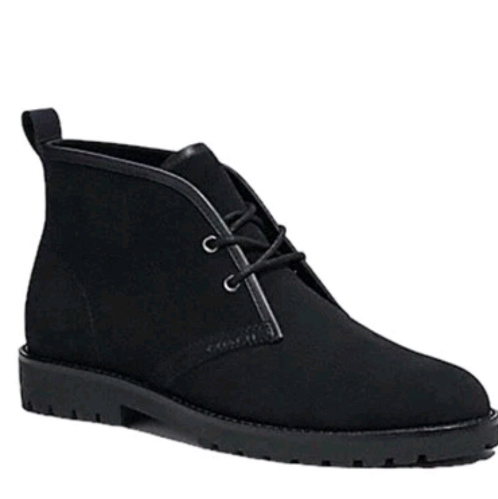 Coach Chukka Black Boots Suede‎ Leather Men’s 110 - Picture 5 of 12